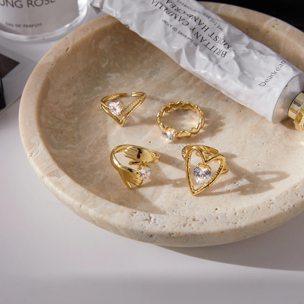 Brielle Puff Heart Ring