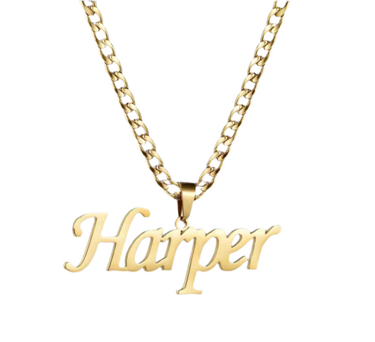 Removable Custom Name Cuban Chain Necklace