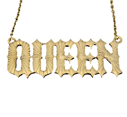 Collar con nombre personalizado inglés antiguo