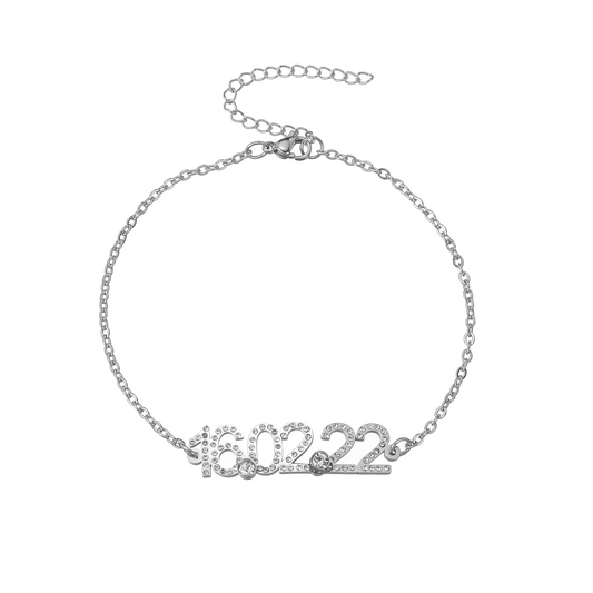 Custom Crystal Special Date & Birthstone Bracelet