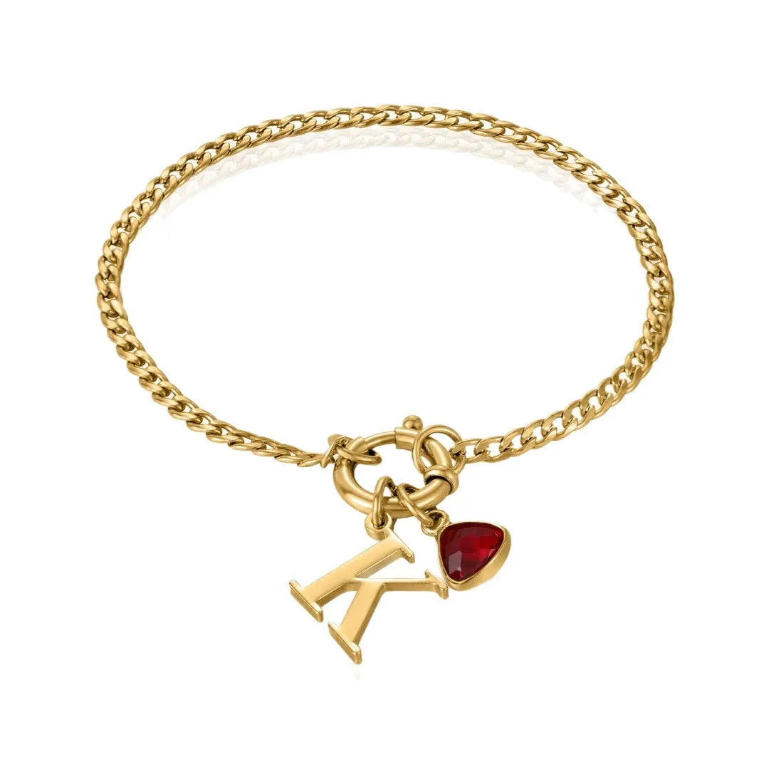 Treasure Drop Initial Bracelet