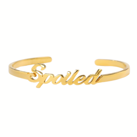 Custom Name Bangle Bracelet
