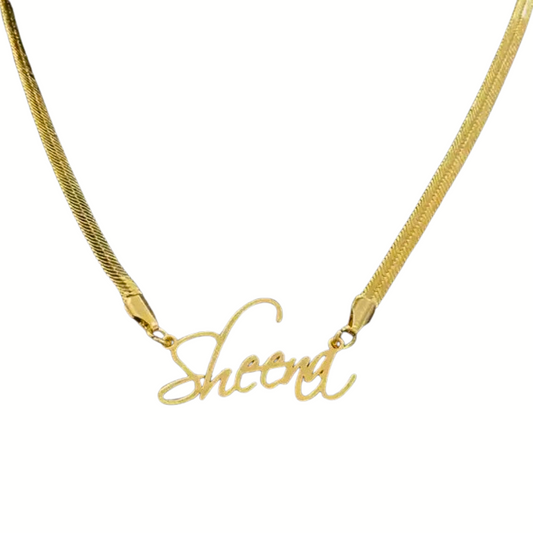 Custom Name Snake Chain Necklace