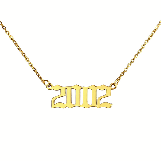 Old English Year Necklace