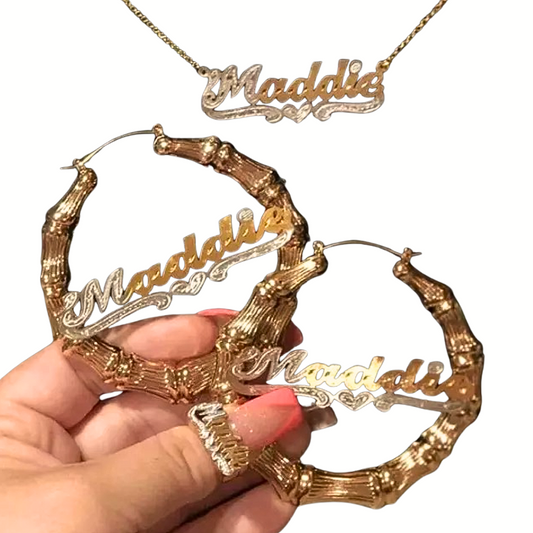 Custom Double Plated 2 Toned Jewelry Set