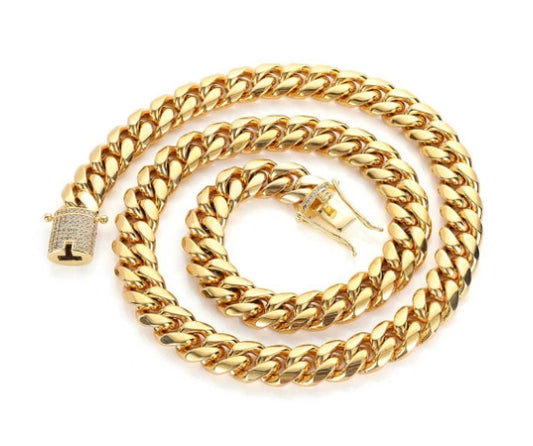 12mm Cuban Chain - Queendom Treasurez
