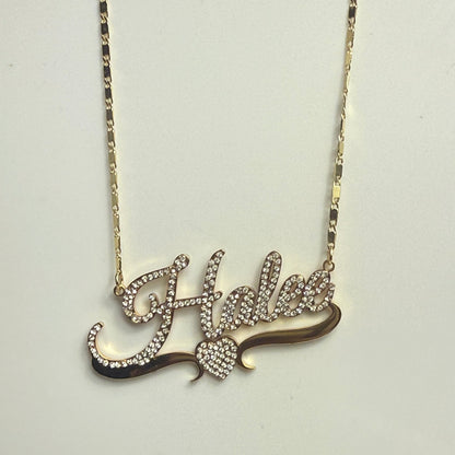 Decorative hairpin with intricate design on a light gray background