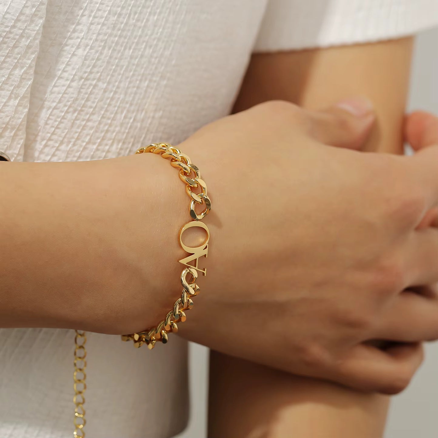 Custom Initials Chunky Cuban Bracelet/Anklet