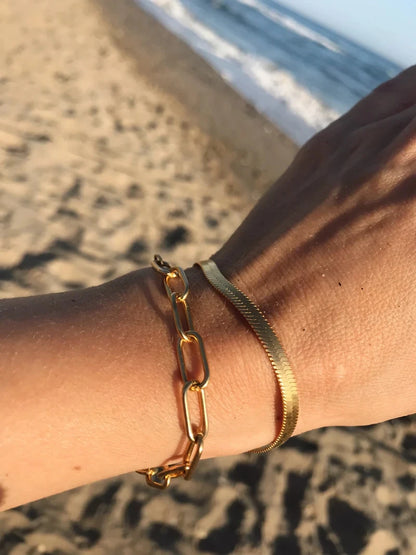 18k Snake Chain Bracelet