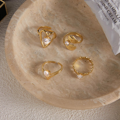 Brielle Puff Heart Ring