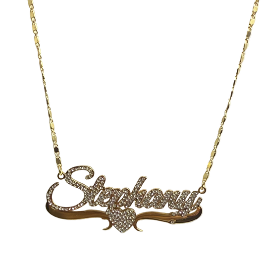 Stephany Crystal Name Necklace