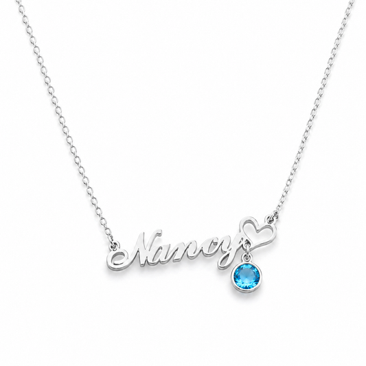Treasure Drop Sweetheart Name Necklace