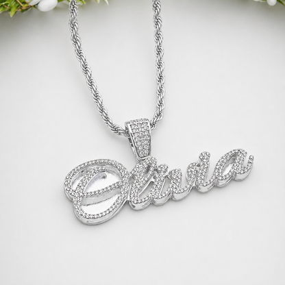Halo Script Name Necklace