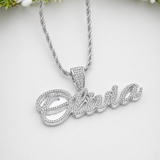 Halo Script Name Necklace