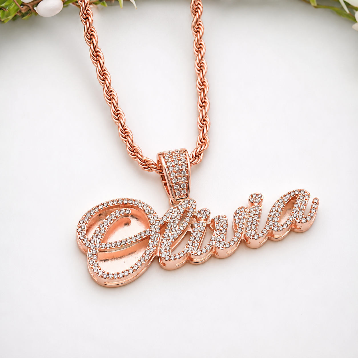 Halo Script Name Necklace
