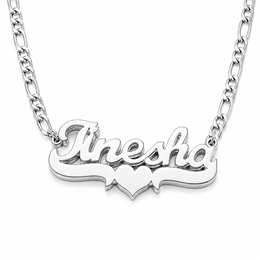 Classic Sweetheart Double Plated Name Necklace