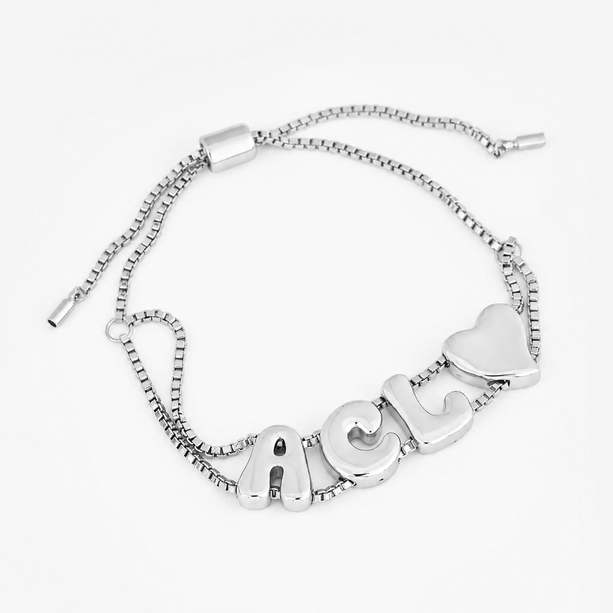 Puff Threaded Name Bracelet