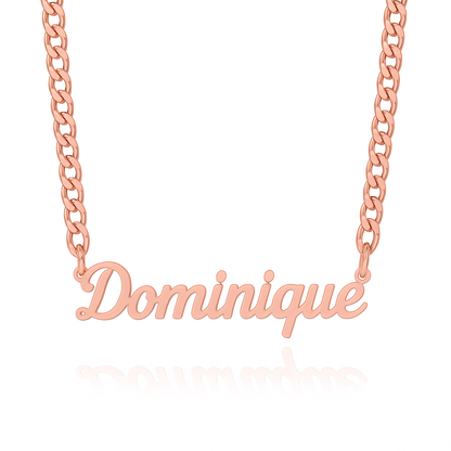 Custom Cuban Nameplate Necklace