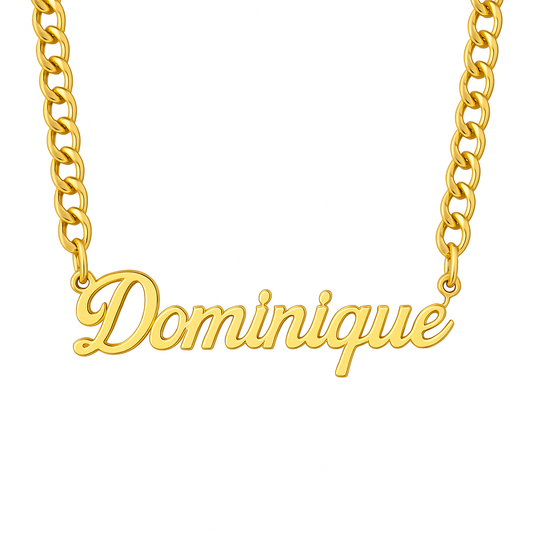 Custom Cuban Nameplate Necklace