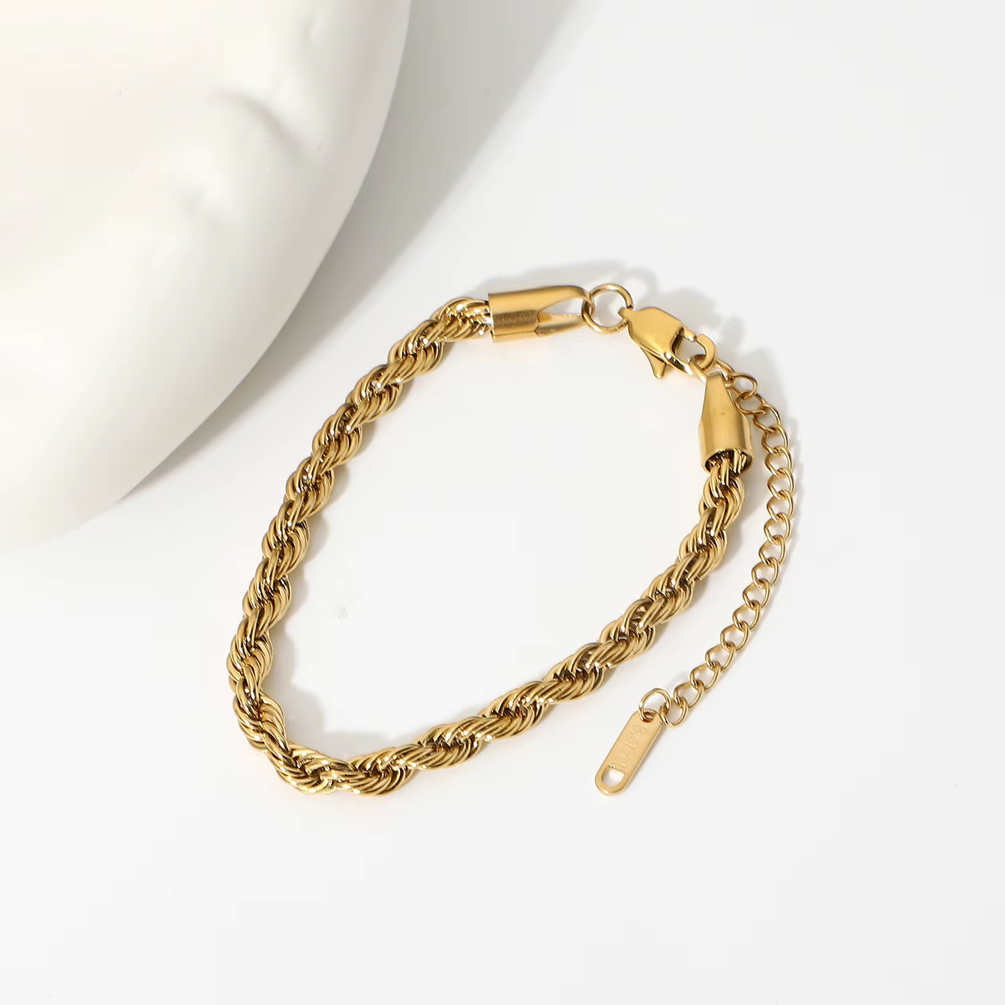 18k 5mm Rope Chain Bracelet