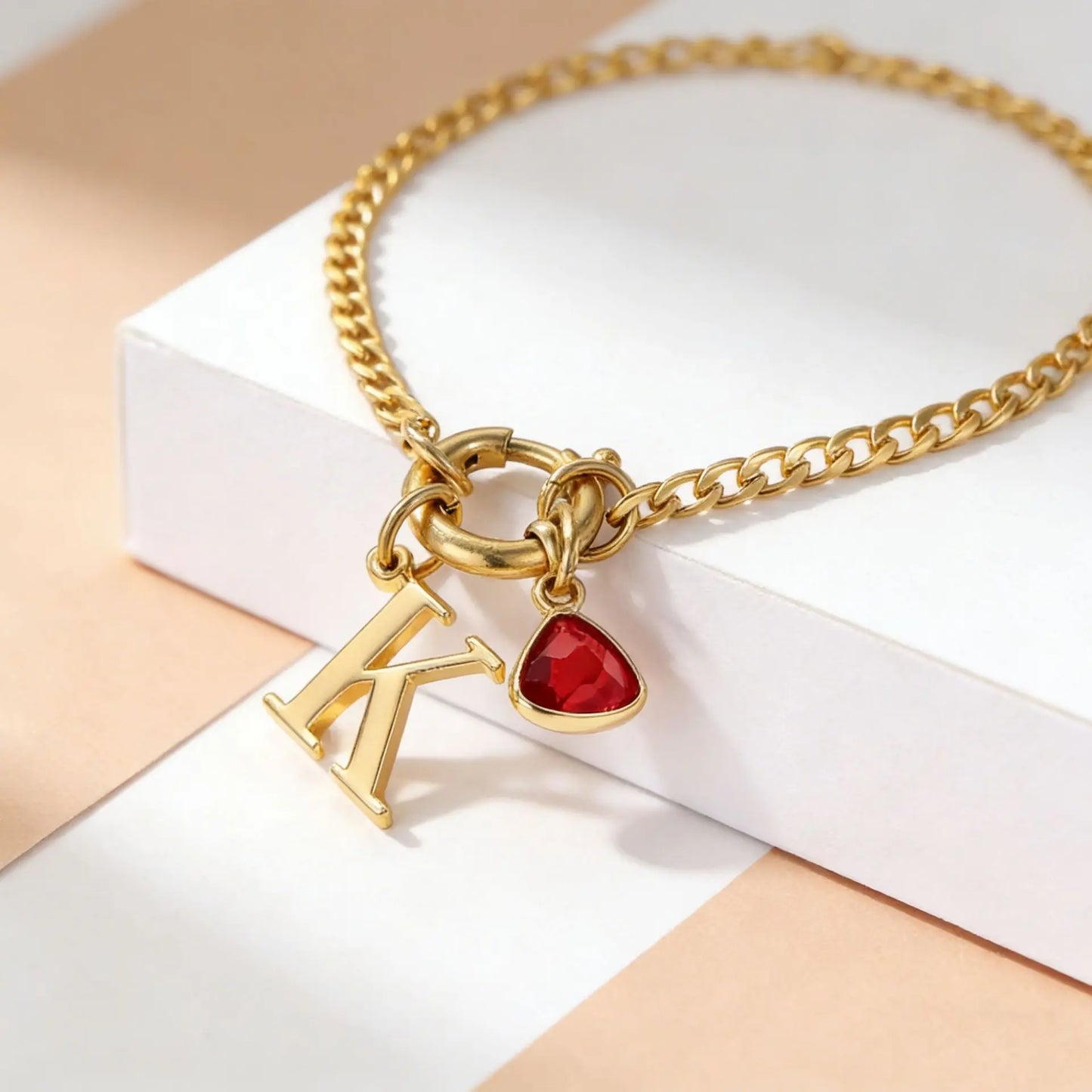 Treasure Drop Initial Bracelet