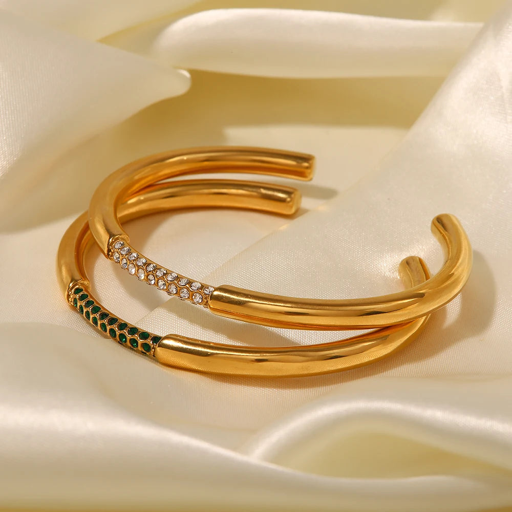 18k Diamond Studded Bangle