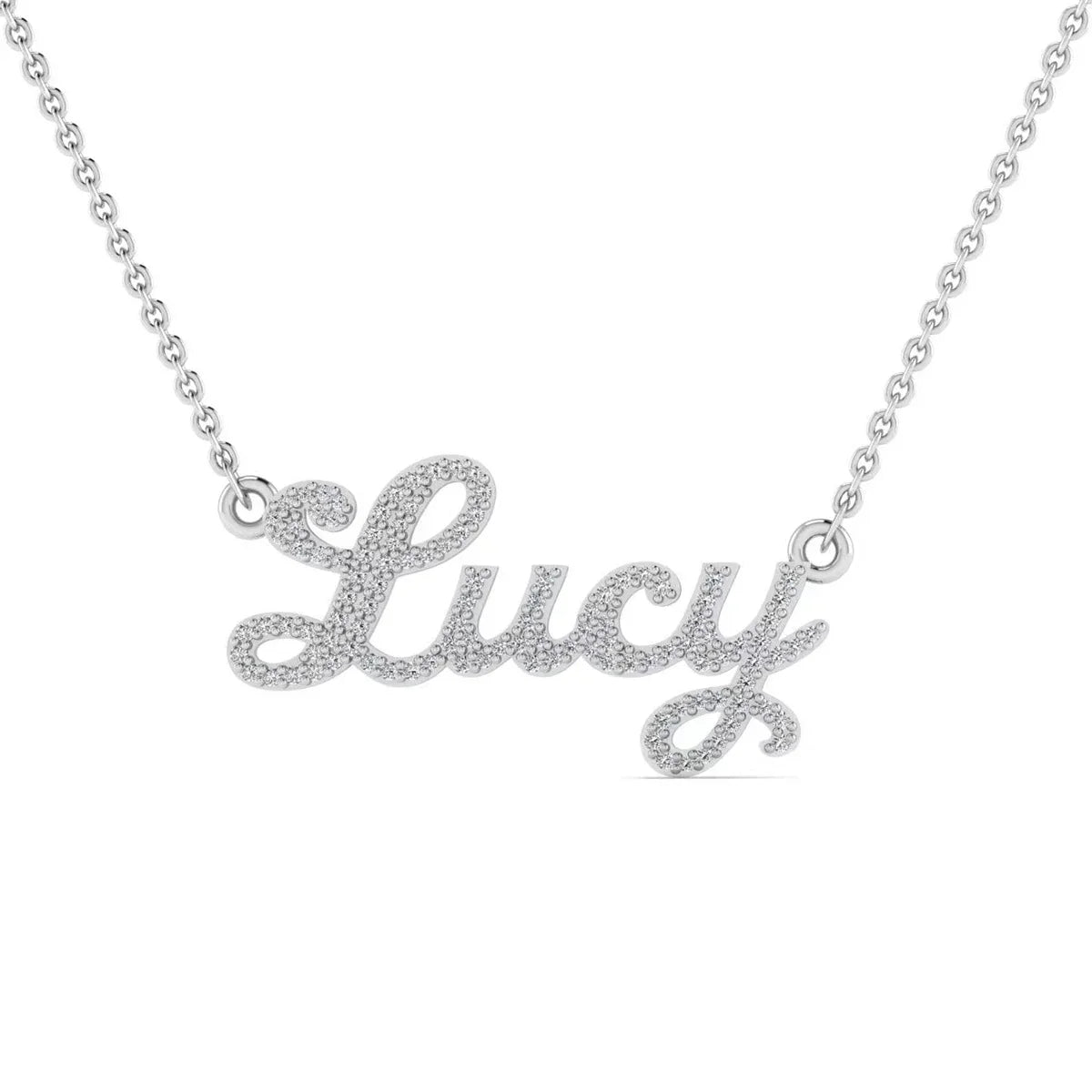 The Signature Moissanite Name Necklace
