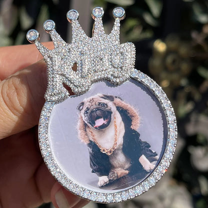 Men's King Custom Photo Necklace