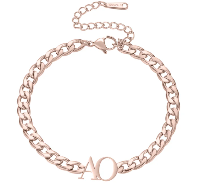 Custom Initials Chunky Necklace & Bracelet Bundle