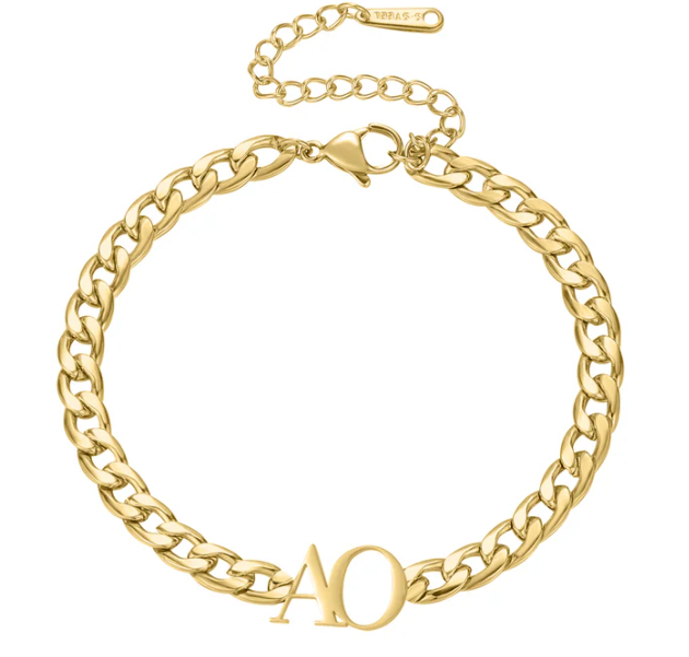 Custom Initials Chunky Necklace & Bracelet Bundle