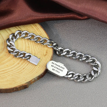 Men's Custom Cuban Link Buckle Bracelet