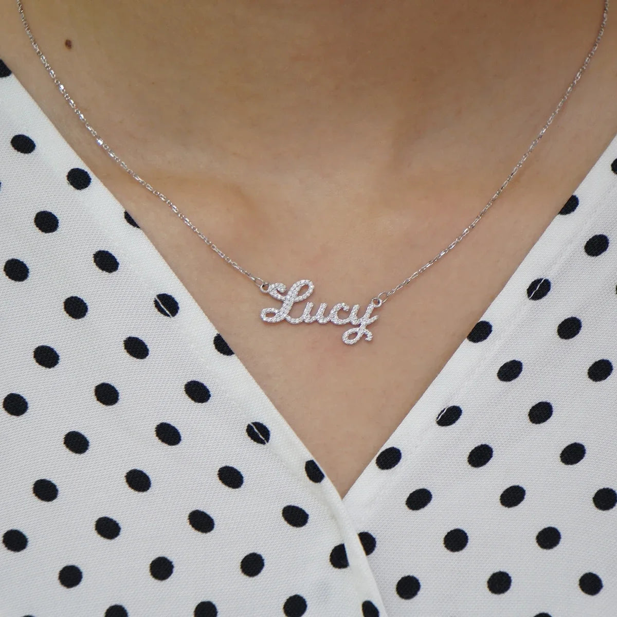 The Signature Moissanite Name Necklace