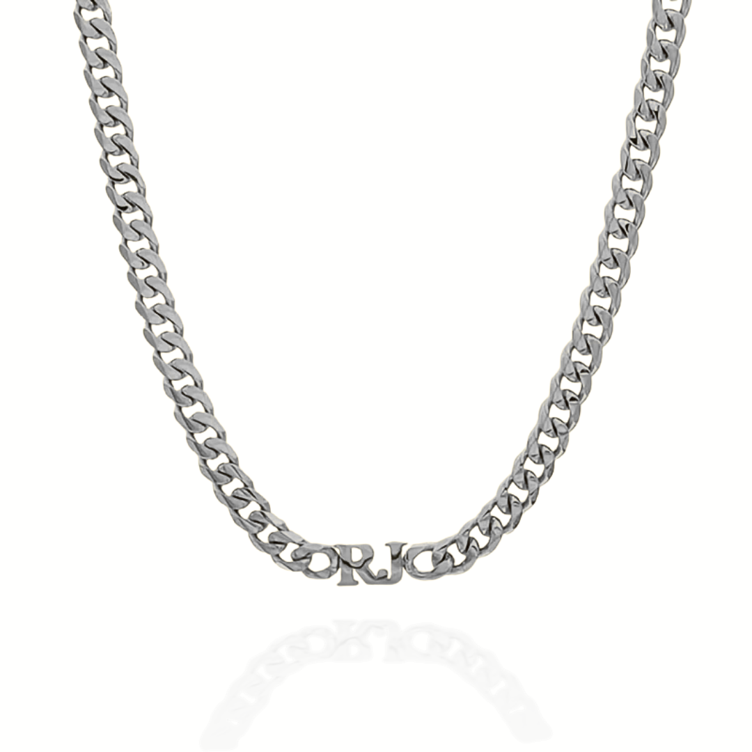 Custom Initials Chunky Necklace & Bracelet Bundle