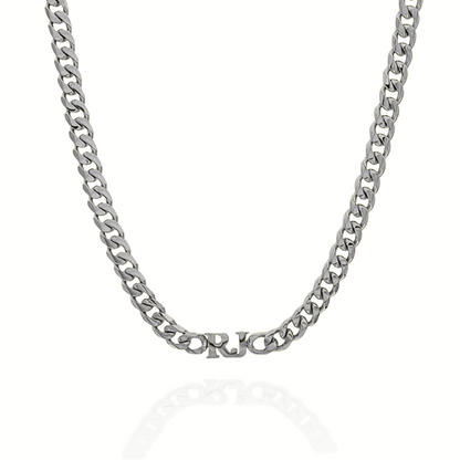 Custom Initials Chunky Necklace & Bracelet Bundle