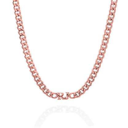 Custom Initials Chunky Necklace & Bracelet Bundle