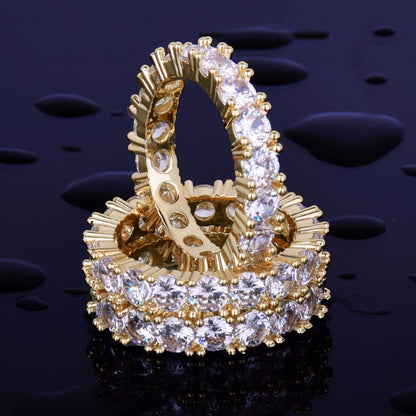 18k Iced Ring - Queendom Treasurez 