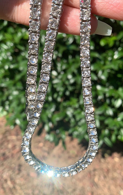 14k Tennis Necklace & Bracelet Set - Queendom Treasurez 