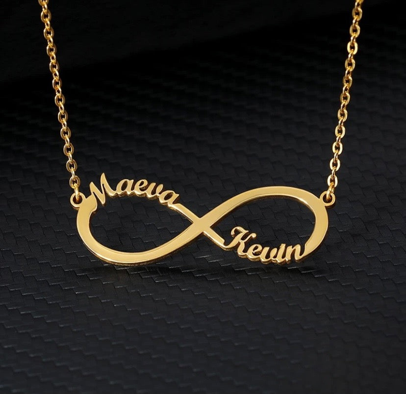 Infinity Custom Name Necklace - Queendom Treasurez 
