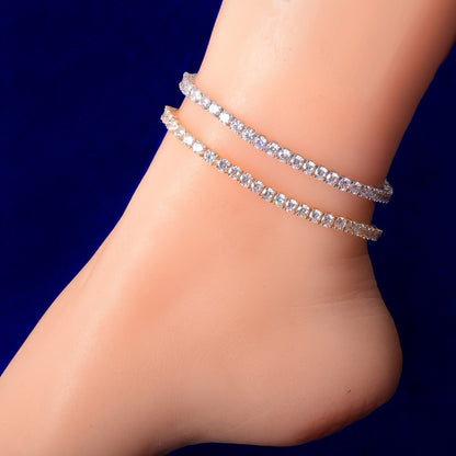 Tennis Chain Anklet - Queendom Treasurez 